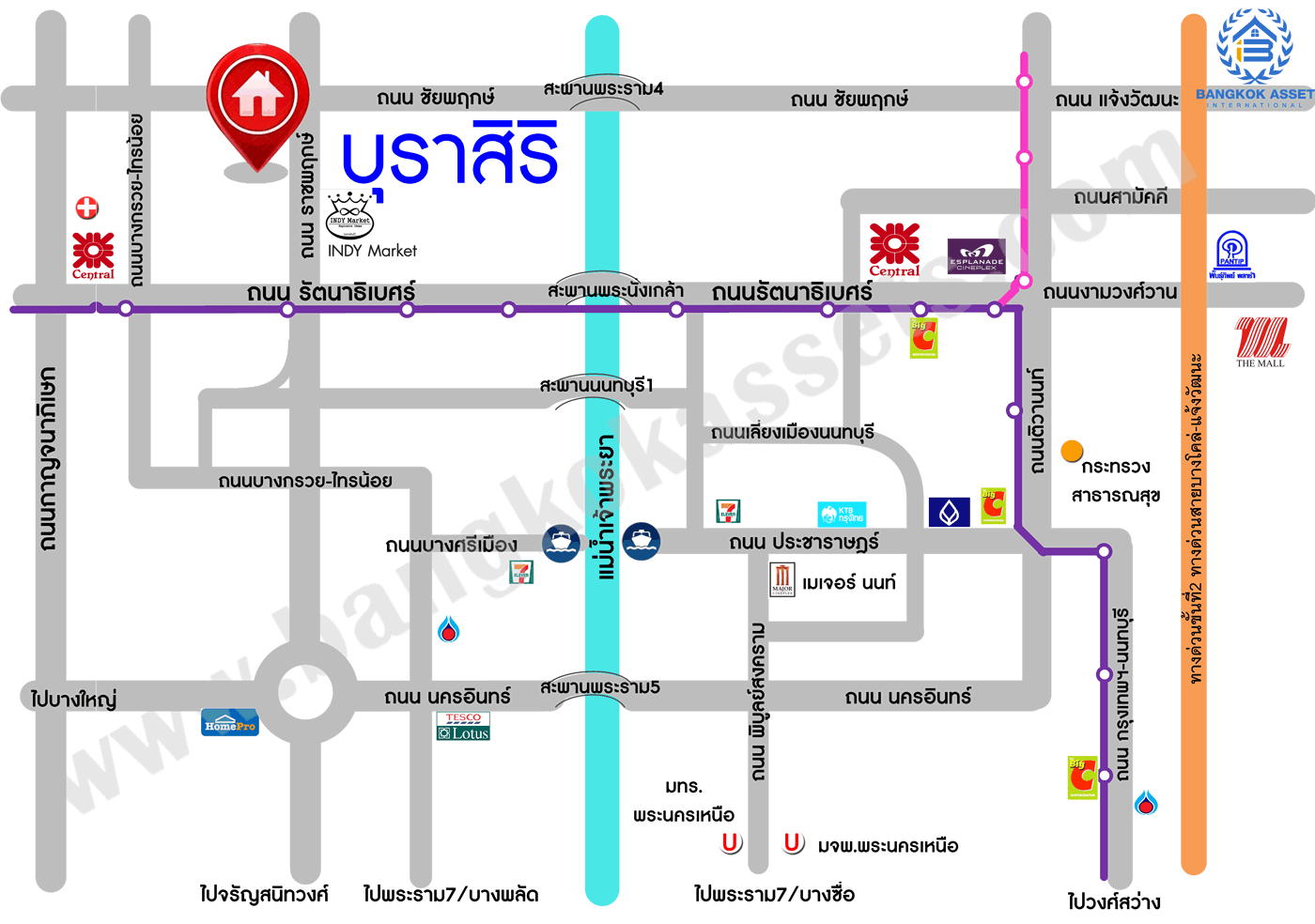 บ้านมือสองตกแต่งใหม่ แบรนด์ Sansiri ม.บุราสิริ ราชพฤกษ์-แจ้งวัฒนะ หลังมุม เนื้อที่ถึง 94.8 ตร.ว. ฟังก์ชัน 3 ห้องนอน 3 ห้องน้ำ จอดรถได้ 2 คัน รองรับชีวิตเมืองอย่างลงตัว! เชื่อมต่อถ.ราชพฤกษ์ ใกล้ Central แจ้งวัฒนะ และรถไฟฟ้าสายสีม่วง "สถานีบางรักใหญ่"